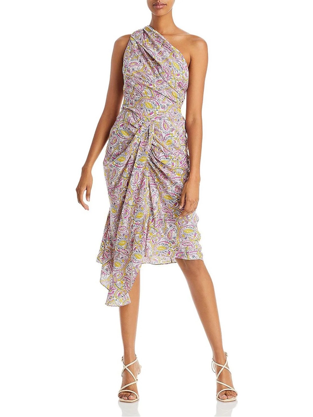 NWT IRO Silk Dress in Ecru/Pink Size EU34